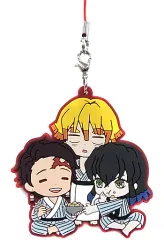 【中古】雑貨 竈門炭治郎＆我妻善逸＆嘴平伊之助 「鬼滅の刃 滅!カプセルラバーマスコット4」