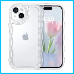 【新着商品】VENINGO いPhone15 ケース クリア アクスタディスプレイ ウェーブ おしゃれ TPU+PC 韓国 かわいい 可愛い スマホケース 人気 シンプル 滑り止め 薄型 軽量 耐衝撃 指紋防止 レンズ保護 ストラップホール付き シリコン TP