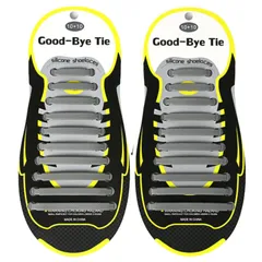 [geneX] 靴ひも 結ばない 靴紐 ゴム 靴ひも 伸縮 靴紐 ほどけない 簡単取り付け 靴紐が解けてイライラを解消 脱ぎ履きが楽々 子供から高齢者までも対応 (グレー) [グレー]