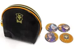 【中古】雑貨 サバナクロー寮 缶バッジ付きポーチ 「ディズニー ツイステッドワンダーランド」 セブンネットショッピング限定