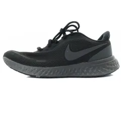 ナイキ NIKE レボリューション 5 W Revolution 5 スニーカー ロゴ 23cm 黒 グレー BQ3207-001
