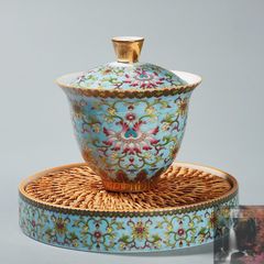 中国　新渡　粉彩　花唐草文　蓋物　菓子鉢　V R4284 中国 新渡 粉彩 花唐草文 蓋物 菓子鉢 V R4284 - メルカリ