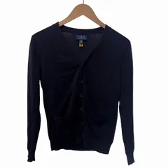 ポロ ラルフローレン POLO RALPH LAUREN 近年 カーディガン ニット 紺 ネイビー L IBO59
