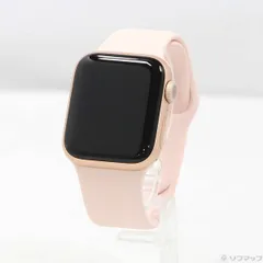 〔中古品〕 Apple Watch Series 6 GPS 40mm ゴールドアルミニウムケース ピンクサンドスポーツバンド【377】