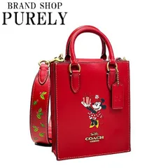 コーチ バッグ レディース COACH ハンドバッグ DISNEY×COACH ミニーマウス ノース サウス ミニ トート クロスボディ CN022 B4RGO エレクトリックレッドマルチ