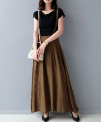 2WAYワッシャージャンパースカート  スカート/ジャンスカ/ワンピース/キャミワンピース/ロングワンピース/レディース/ロングスカート/フレア