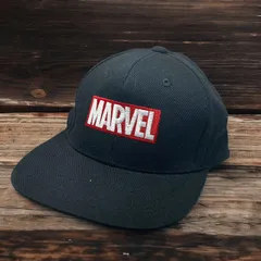 キャップ 帽子 野球帽 黒 マーベル MARVEL メンズ レディス 兼用 古着 ビンテージ アンティーク 50s ~ 60s 70s 80s 90s 00s 小物 アクセサリー vintage USA EU アメリカ ユーロ 仕入れ 2000 p60