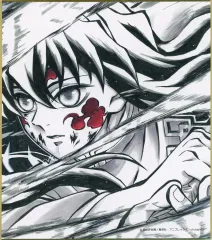 【中古】紙製品 時透無一郎(作：竹内由香里) 「WEBSHOPくじ 鬼滅の刃 刀鍛冶の里編 放送開始一周年記念 複製ミニ色紙 第一弾」