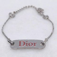 3149-3 極美品✨ Dior ブレスレット シルバー CD ロゴ 希少 刻印
