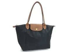 ■新品■未使用■ LONGCHAMP ロンシャン ルプリアージュ ナイロン×レザー 折り畳み式 ハンドバッグ トートバッグ ブラック系 FG8850