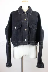 ZARA｜クロップド丈デニムジャケットダメージ加工