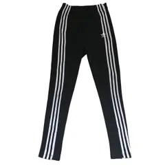 古着 adidas アディダス トラックパンツ トレフォイルロゴ 3ライン ブラック OT 256-55