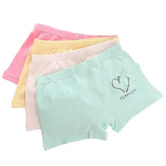 新品 [eipatu] 子供用 女の子 パンツ 4枚セット ボクサーパンツ インナー ボクサー キッズ ジュニア 肌着 リボン ガールズ 子供 ショーツ コットン 小学生 保育園 下着 幼稚園