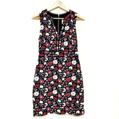 【美品】kate spade バイカラーワンピース ブラック ノースリーブ 0 kate spade NEW YORK #snc ケイト・スペード KateSpade