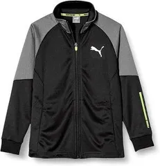 【新品】【ジュニアサイズ】puma（プーマ）キッズ・ジュニア ACTIVE SPORTS トレーニング ジャケット DRYCELL 吸水 速乾 長袖 フルジップ　プーマブラック　671898-01