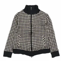 ポールスミスジーンズ Paul Smith JEANS バッファローチェック柄 ジャケット ブルゾン アウター ジップアップ ブラック ホワイト サイズM レディース ▲C9