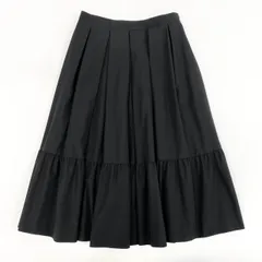31i8 《美品》 FOXEY NEW YORK フォクシーニューヨーク Violette Skirt ヴァイオレットスカート フレアスカート膝下スカート 42840 38 ブラック レディース 22年k02iのサムネイル