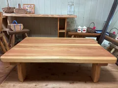 一枚板 天然木 無垢材 座卓 客間 モダン - メルカリ
