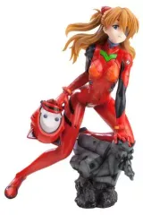 【中古】フィギュア 式波・アスカ・ラングレー：Q ～プラグスーツver.～：RE 「ヱヴァンゲリヲン新劇場版：Q」 1/6 PVC製塗装済み完成品