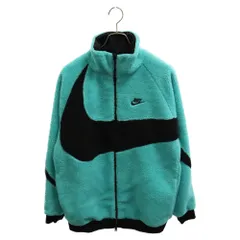 NIKE (ナイキ) BIG SWOOSH BOA JACKET ロゴ刺繍 リバーシブル ボア ジャケット BQ6546-301 ブルー/ブラックのサムネイル