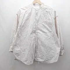 ◇ ⊇ SENSE OF PLACE by URBAN RESEARCH コーデュロイ生地 長袖 シャツ サイズF ホワイト系 メンズ E  【1505290007498】