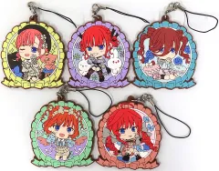 【中古】キーホルダー 全5種セット ラバーチャーム きゅんキャラいらすとれーしょんず 「一番くじ 五等分の花嫁∽ ～2人だけの時間～」 I賞