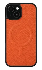 【特価セール】iPhone SE3 SE2 iPhone 8 iPhone 7 ケース MagSafe 対応 本革 シュリンクレザー スマホケース スマホ カバー 背面ケース 携帯ケース (iPhoneSE（第3世代/第2世代）/8/7 オレンジ)