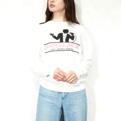 80's USA VINTAGE Hanes COMPLETE MUSIC DISC JOCKEY SERVICE PRINT DESIGN SWEAT SHIRT/80年代アメリカ古着ヘインツプリントデザインスウェット