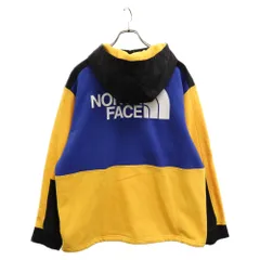 THE NORTH FACE (ザノースフェイス) GRAPHIC COLLECTION HALF-ZIP PULLOVER HOODIE グラフィック ハーフジップ プルオーバー フーディフリースジャケット イエロー/ブルー NF0A3XB2