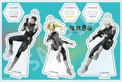【中古】アクリルスタンド・アクリルパネル カフカ＆レノ＆キコル BATTLE アクリルスタンドぷち 「怪獣8号」