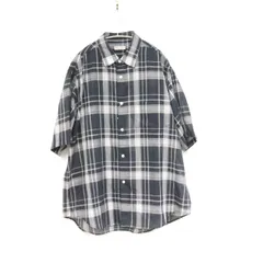 【新品】BEAUTY&YOUTH UNITED ARROWS ビューティーアンドユース ユナイテッドアローズ L メンズ 半袖シャツ オーバーサイズ チェック柄 1216-2998-7970 紺 新品 古着