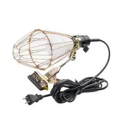 屋内用 広配光 LED電球付き 9W 昼光色 60W形相当 E26口金 LED電球 納戸 倉庫 車庫 LEDクリップランプ 800lm クリップ ワークライト LED クリップライト Dotoy