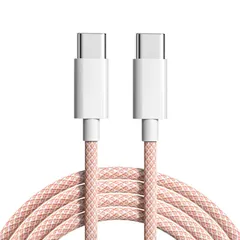 ピンク 2M iPhone15シリーズ対応 USB-C to USB-C ケーブル PD対応 60W 3A 急速充電 多機種対応 