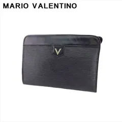 【X'masセール★30%OFF】マリオ・ヴァレンティノ MARIO VALENTINO クラッチバッグVマーク ブラック ゴールド シルバー レディース 中古 最大30％OFF☆新春セール】マリオ・ヴァレンティノ MARIO VALENTINO