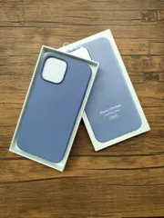 (訳あり品）　Apple純正　Apple MagSafe対応 レザーケース iPhone 13ProMax ウィステリア *1406