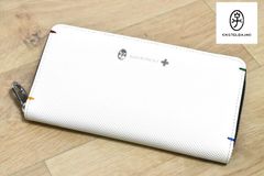 新品 新品 カステルバジャック【トルク】ラウンドファスナー 長財布 096636 ホワイト 本革 CASTELBAJAC