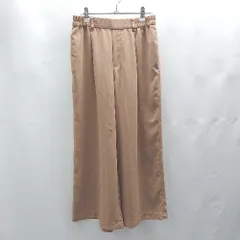 ◇ Θ COMME CA ISM コムサイズム ウエストゴム カジュアルパンツ サイズ9 キャラメル レディース E  【1503050008587】