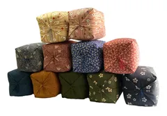 サイコロ枕　日本製　手造り　和柄　クッション　2個セット