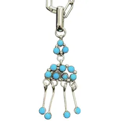 NAVAJO ナバホ reversible Hi grade TQ pendant c.1940 ネックレス ペンダント ターコイズ シルバー ☆AA★