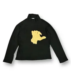 Yohji Yamamoto POUR HOMME ブリーチデザイン ハイネック ハイゲージ ニット セーター ヨウジヤマモト HY-T38-972  ブラック 3  72194A3のサムネイル