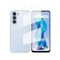 Koucfum 対応 ZTE nubia S 5G A403ZT 用の ガラスフィルム+クリア ケース 透明 ソフト A403ZT 用 保護フィルム 1枚【旭硝子素材製】 硬度9H 高透過率 飛散防止 自吸着 ZTE nubia S 5G TPU保護ケース