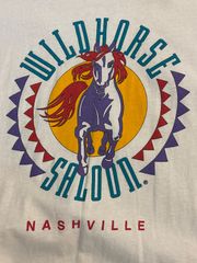 90s  シングルステッチ WILDHORSE　馬　サラブレッド　インディアン　ネイティブ　アメリカン　ビンテージ　ヴィンテージ　Tシャツ