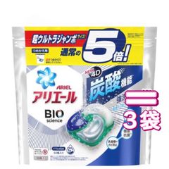 アリエール ジェルボール4D 洗剤 炭酸 詰め替え 60個入×3袋
