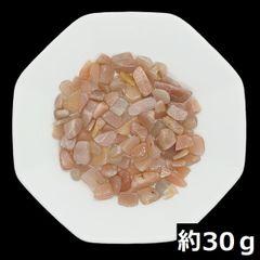 ORM30 タンザニア産 オレンジムーンストーン さざれ AA 中粒 約30ｇ