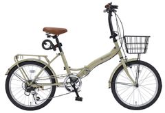 折り畳み自転車 ミモレット MIMOLETTE 自転車 カゴ付き 鍵パスワード式