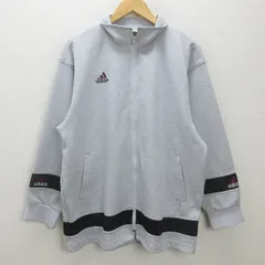 H■90s■アディダス/adidas ヴィンテージトラックジャケット ジャージ【L】灰色/MENS■63【中古】