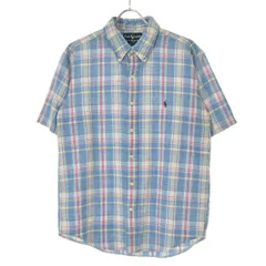 【POLORALPHLAUREN】BLAKE チェックボタンダウン半袖シャツ