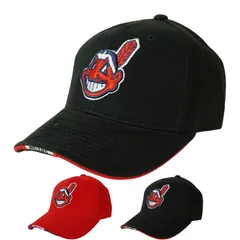 男女兼用 キャップ ANNCO アンコ INDIANS STRAPBACK CAP インディアンス ストラップバック キャップ RED(レッド) BLACK(ブラック) ロゴ ヴィンテージ メジャー MLB 廃盤 レア ガーディアンズ ベースボール 野球帽