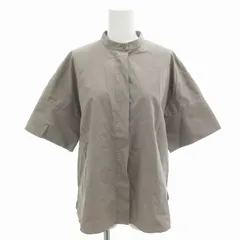 ジルサンダー JIL SANDER 美品 バンドカラーシャツ ブラウス カジュアル 34 XS 半袖 グレー /FF ■ECのサムネイル