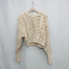 ◇ ◎●未使用● ⊇ Discoat ディスコート 総柄 長袖 セーター サイズF オレンジ系 レディース E  【1503050029810】